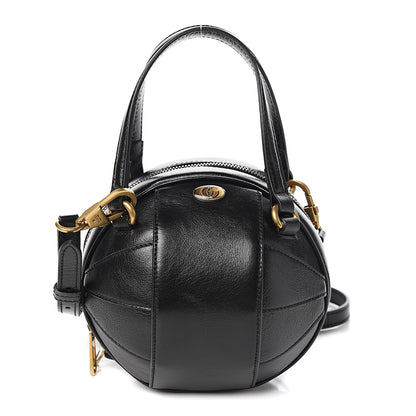 Gucci Piuma Lux Energy Mini Tifosa Basketball Shaped Shoulder Bag Black 1 of 9