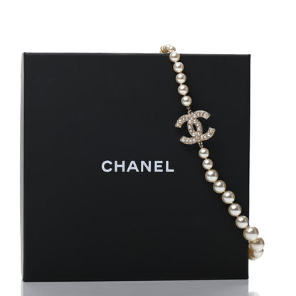 Chanel Pearl CC 100th Anniversary Necklace Light Gold 7 of 7