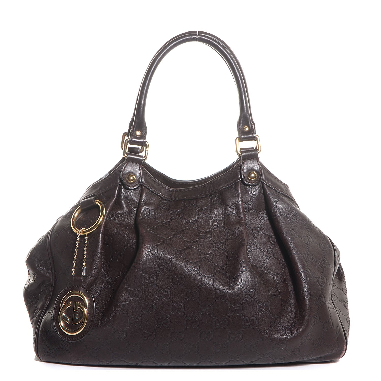 Gucci Guccissima Medium Sukey Tote Chocolate 1 of 7