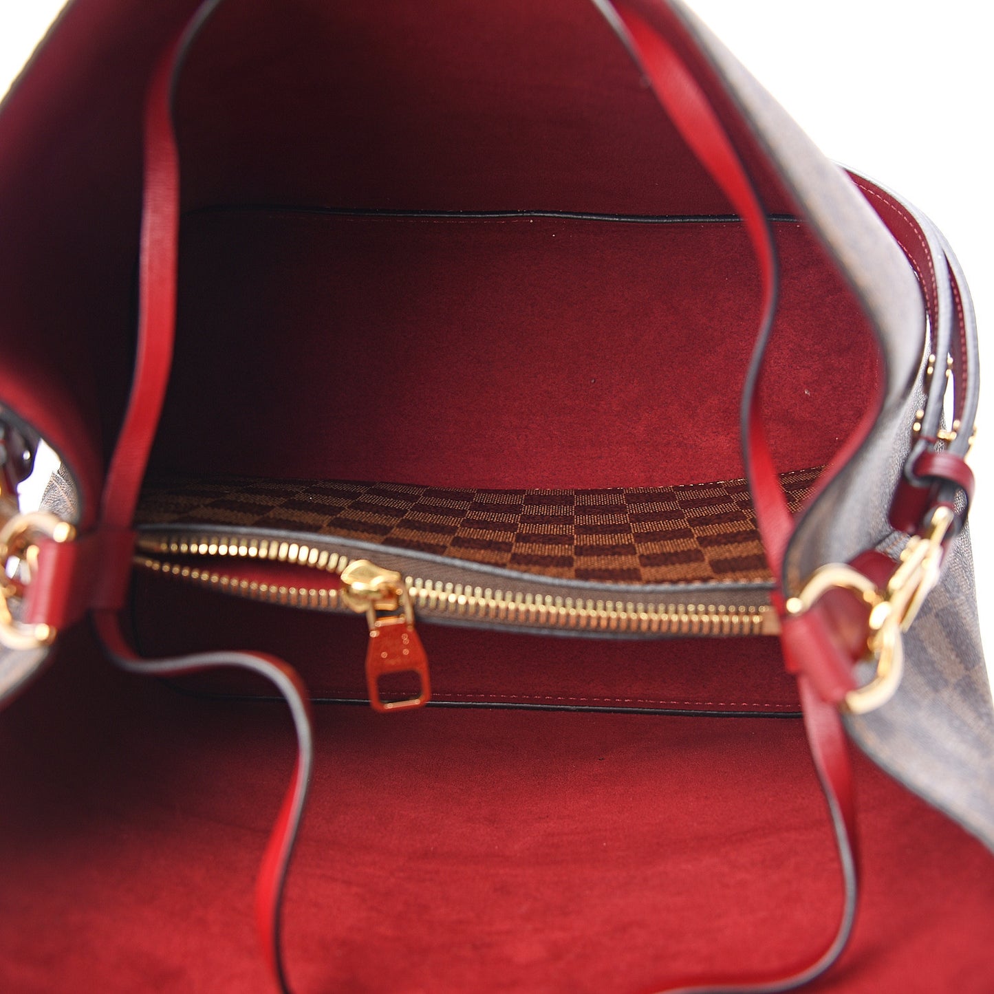 Damier Ebene Neonoe MM Cherry Berry