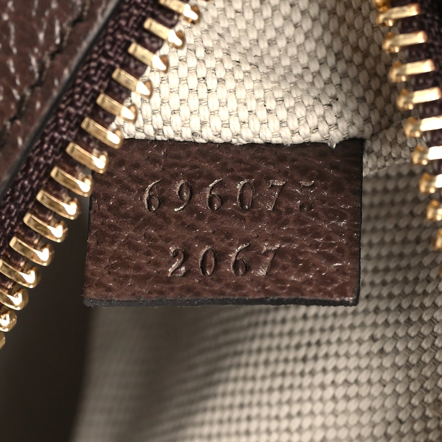 Monogram Jumbo GG Textured Dollar Calfskin Web Mini Crossbody Bag Camel Ebony New Acero