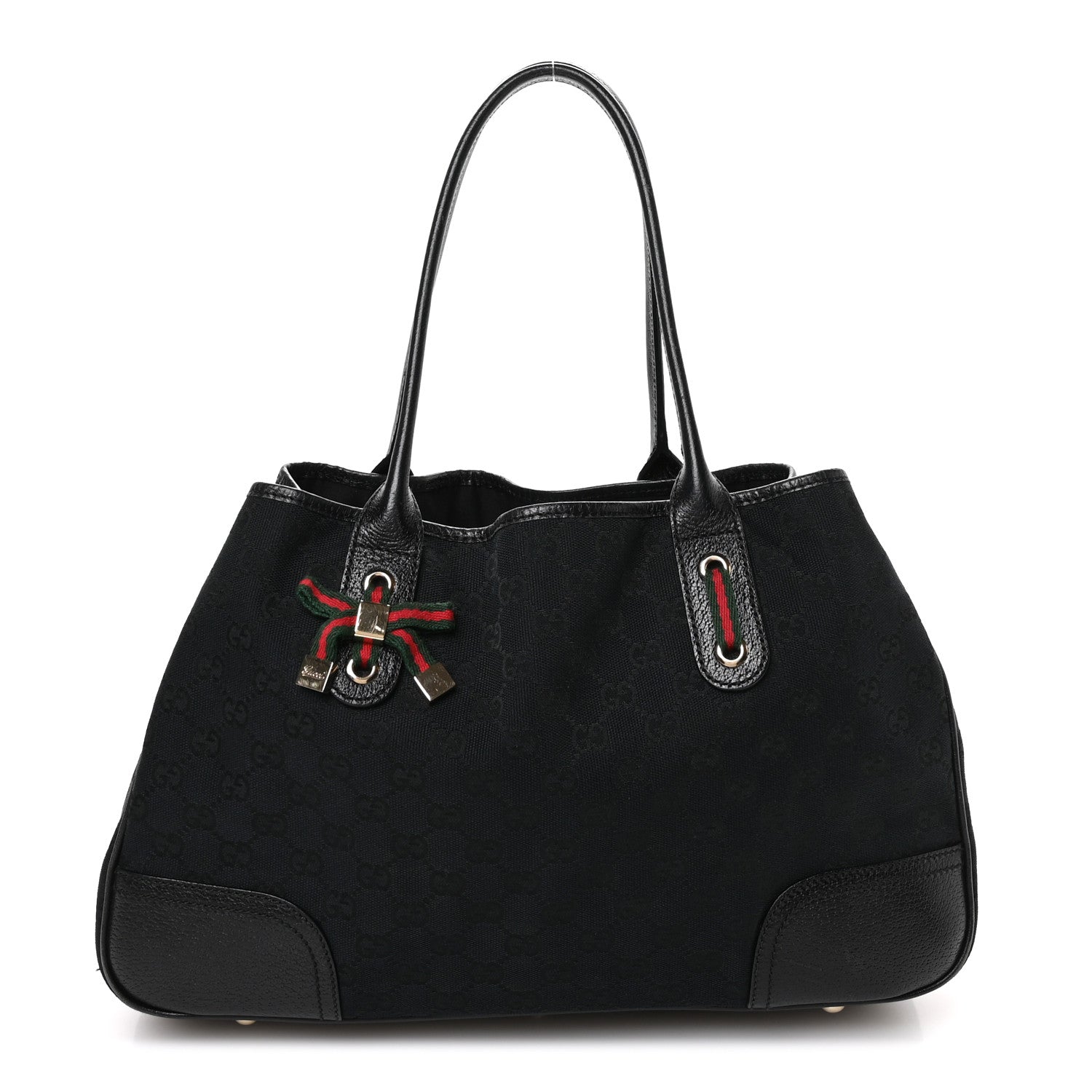 Gucci Monogram Medium Princy Tote Black 1 of 11