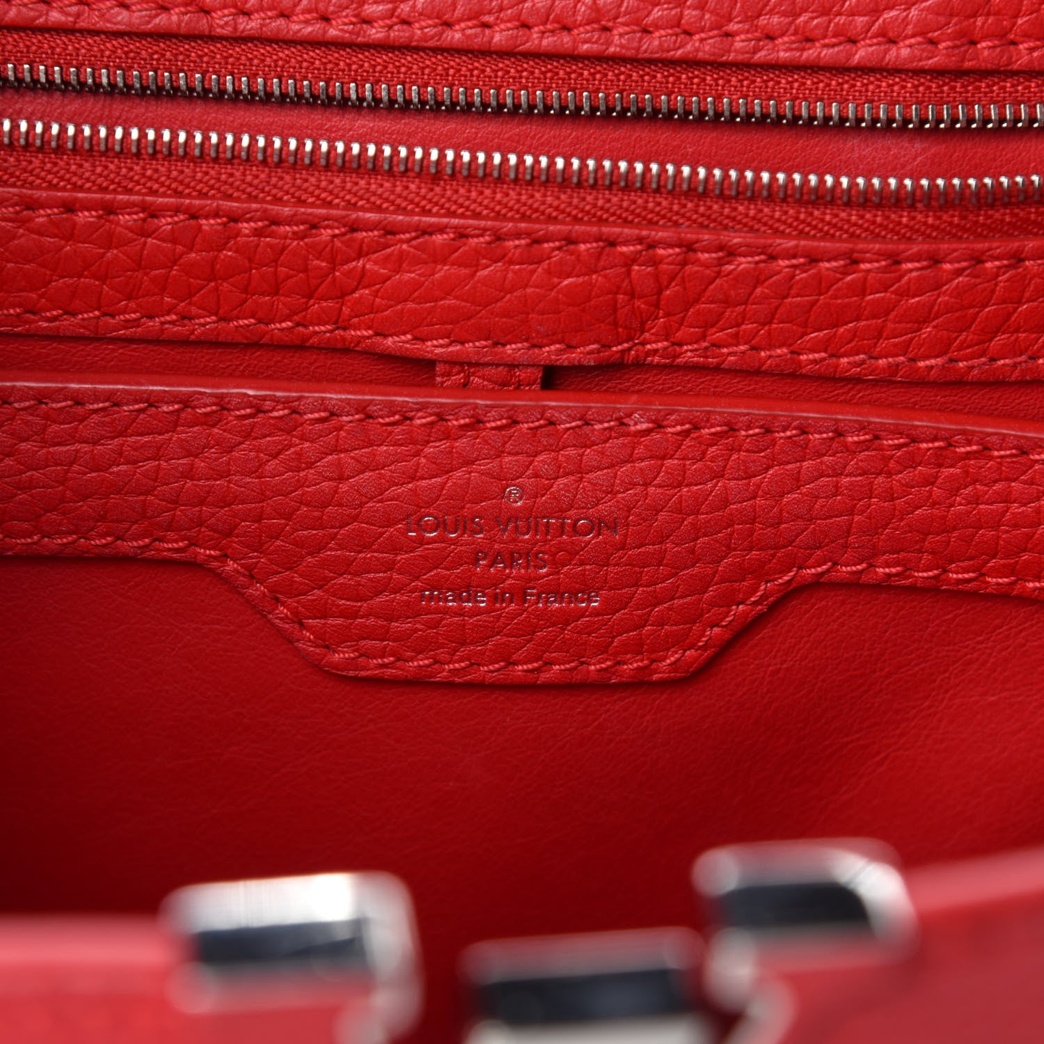 Louis Vuitton Taurillon Capucines PM Rubis 8 of 10