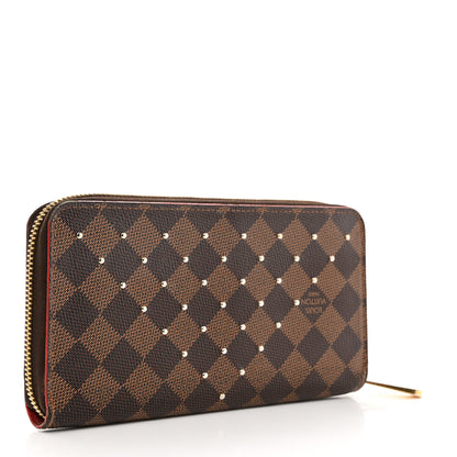 Louis Vuitton LOUIS VUITTON Damier Ebene Studded Zippy Wallet Cherry 3 of 7