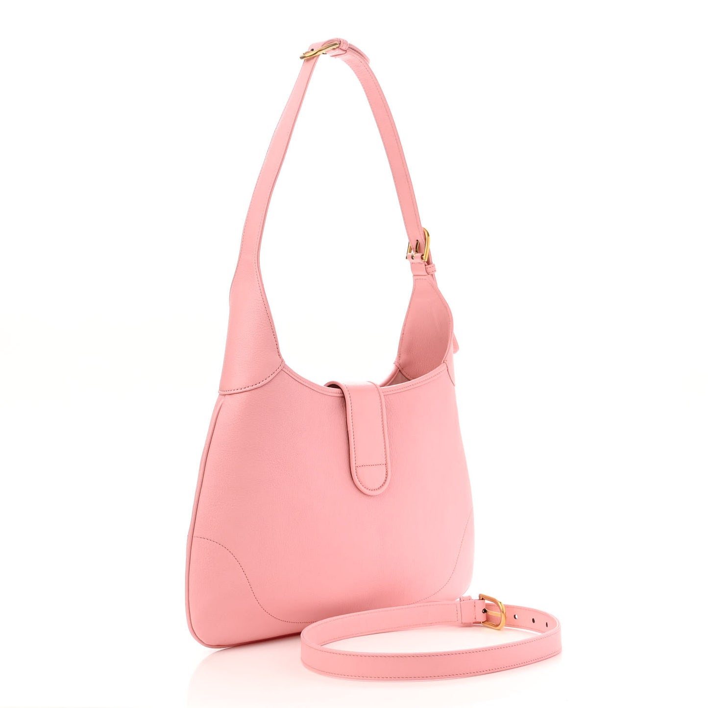 Goatskin Medium Aphrodite Shoulder Bag Wild Rose
