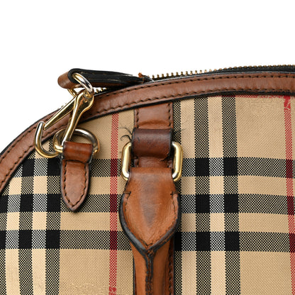 Burberry Horseferry Check Small Orchard Bowling Bag Tan 12 of 26