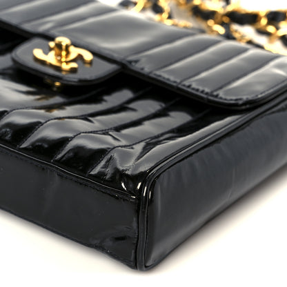 Chanel Patent Vertical Quilt Small Flap Black 12 of 12