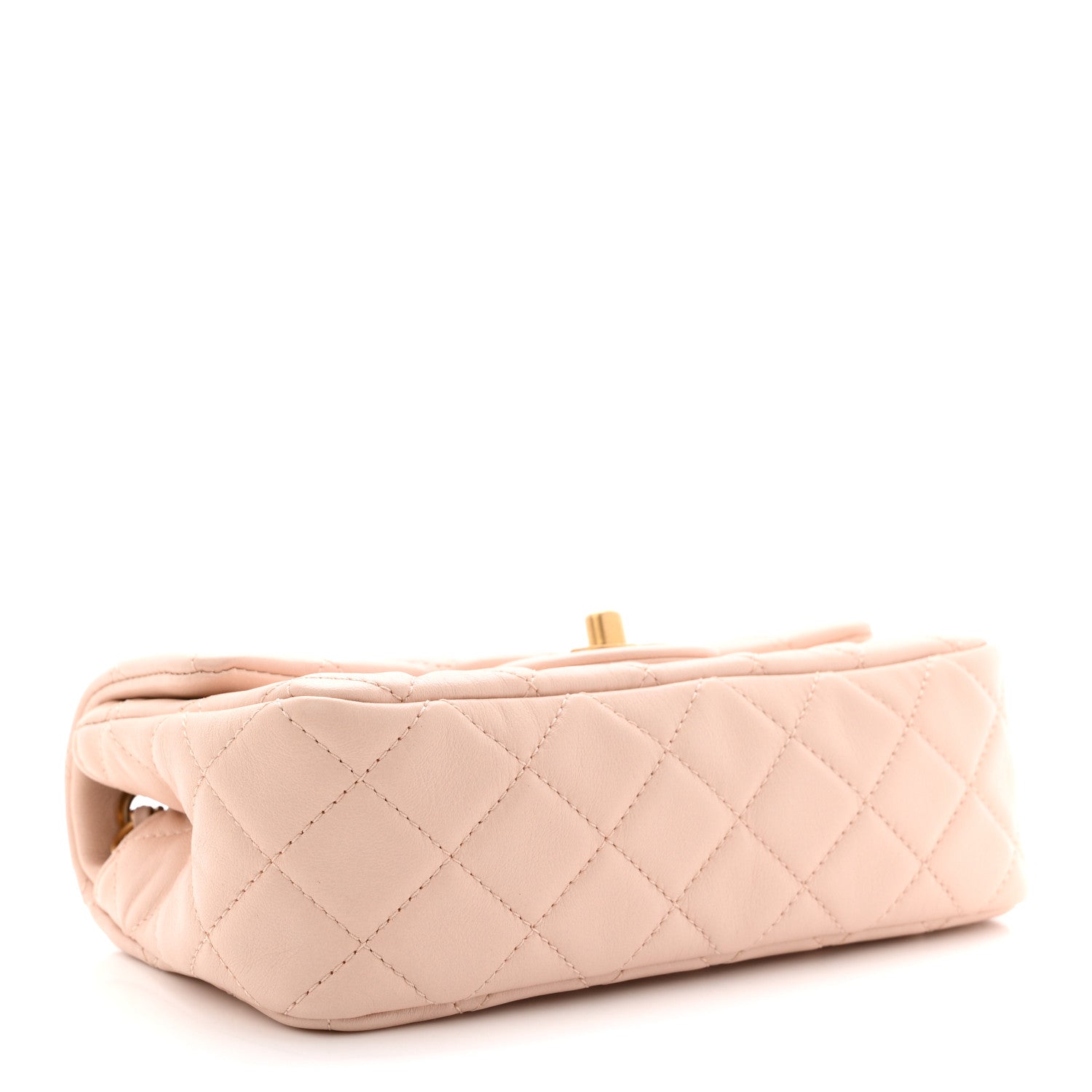 Chanel Lambskin Quilted Mini Rectangular Pearl Crush Flap Light Beige 4 of 11