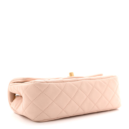 Chanel Lambskin Quilted Mini Rectangular Pearl Crush Flap Light Beige 4 of 11