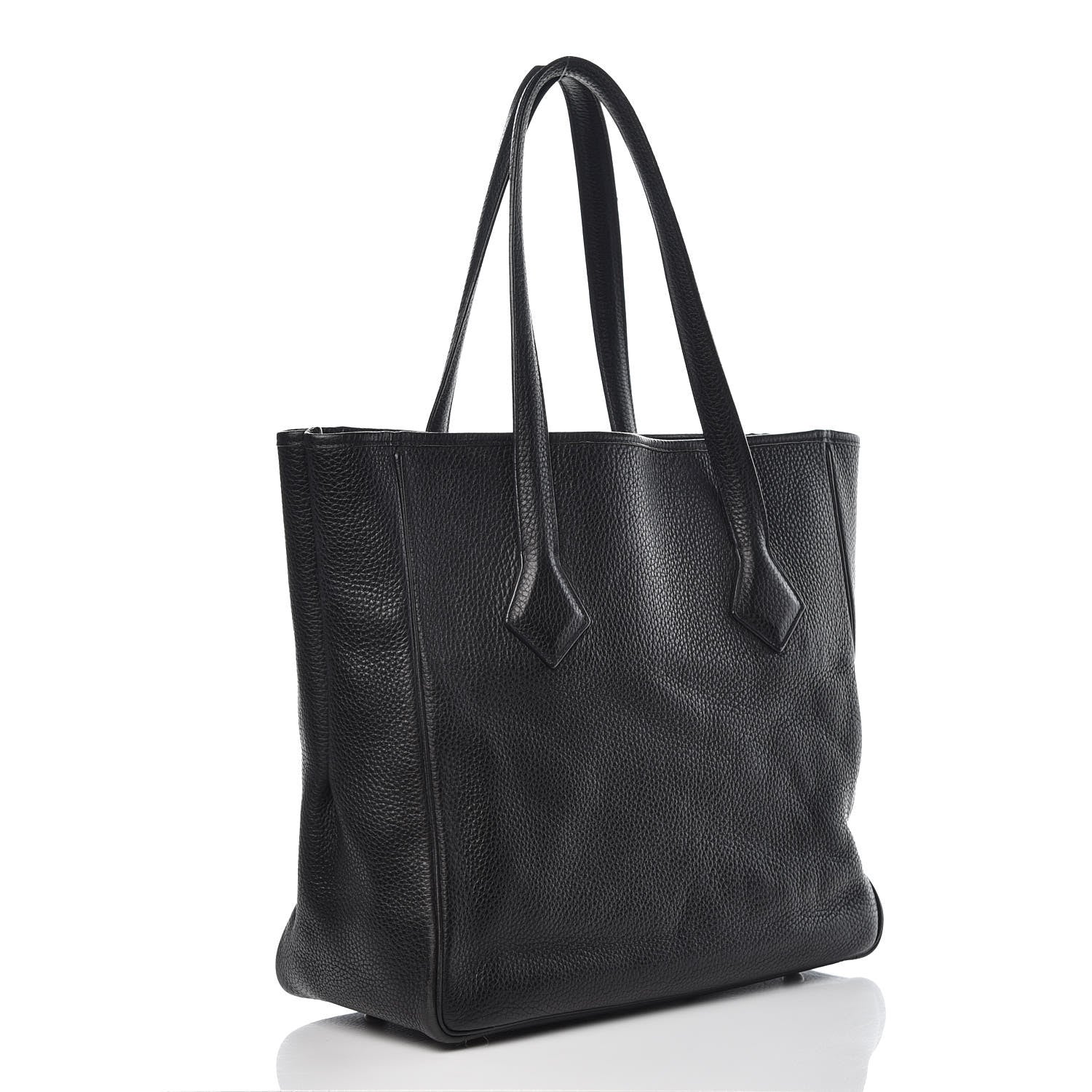 Hermes Taurillon Clemence Victoria II Cabas 32 Black 3 of 12