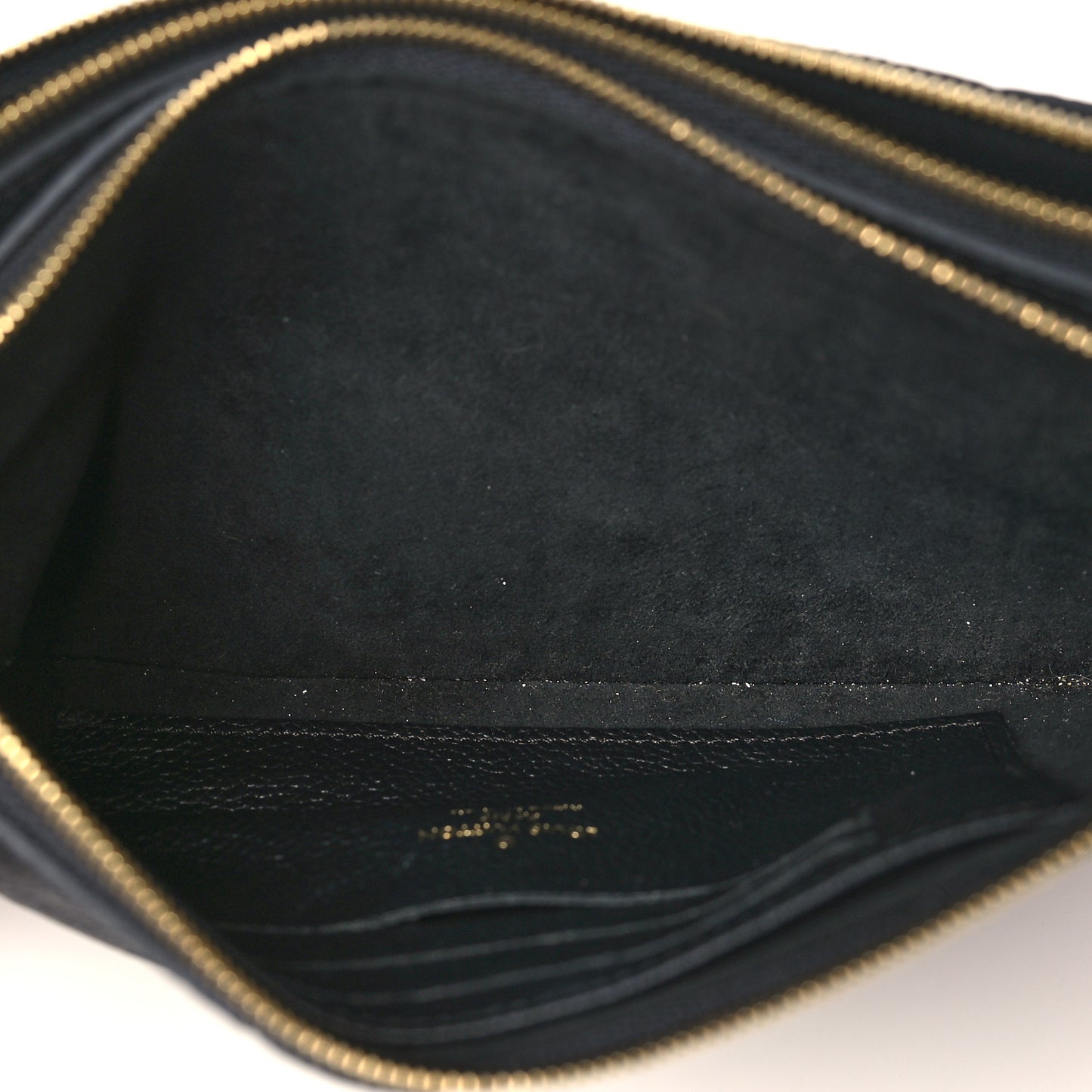 Empreinte Double Zip Pochette Black