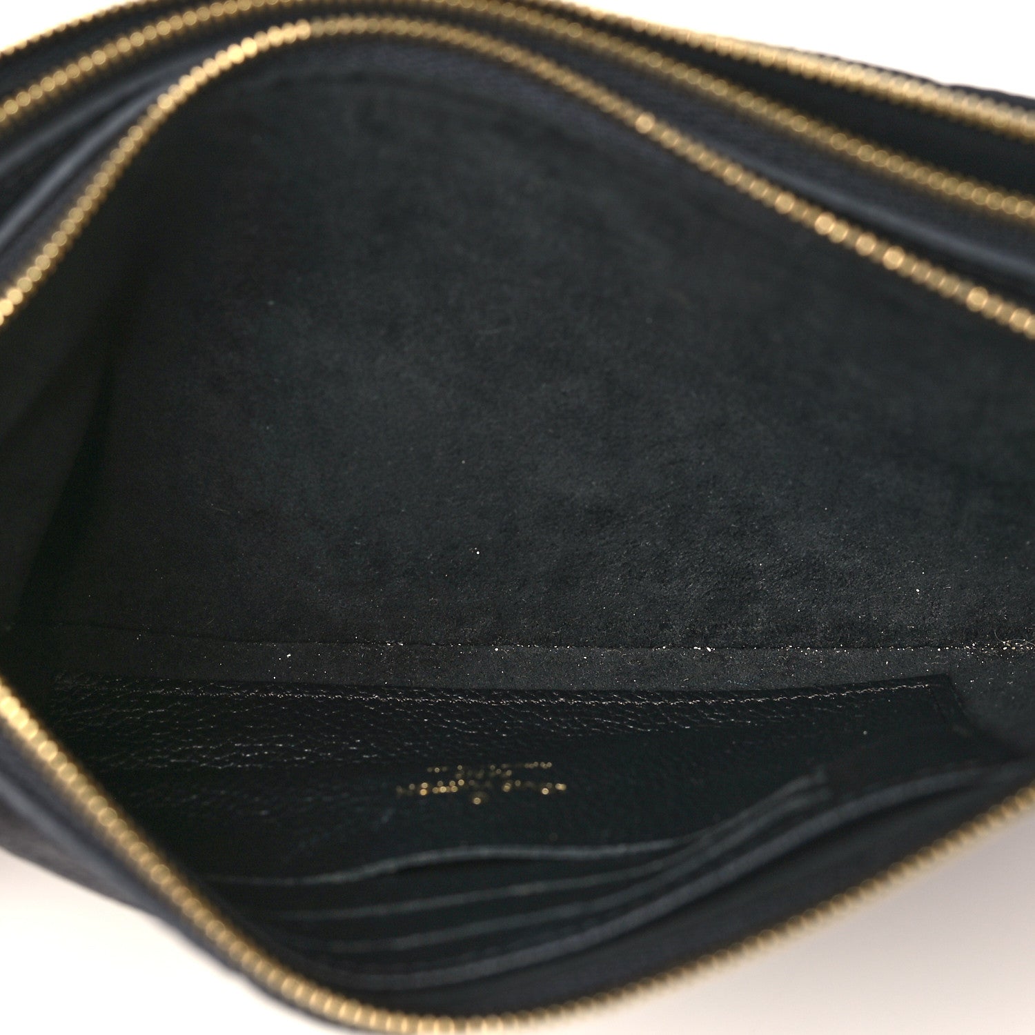 Louis Vuitton Empreinte Double Zip Pochette Black 6 of 11