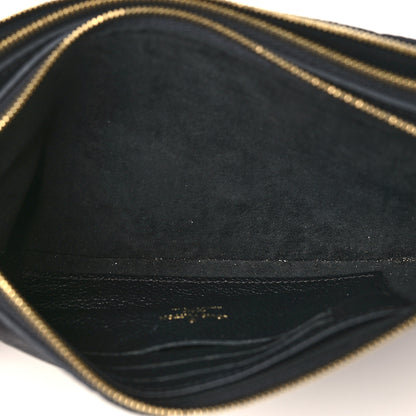 Louis Vuitton Empreinte Double Zip Pochette Black 6 of 11