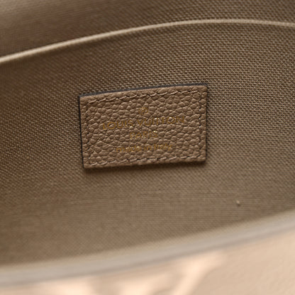 Louis Vuitton Empreinte Monogram Giant Felicie Pochette Tourterelle Creme 7 of 10