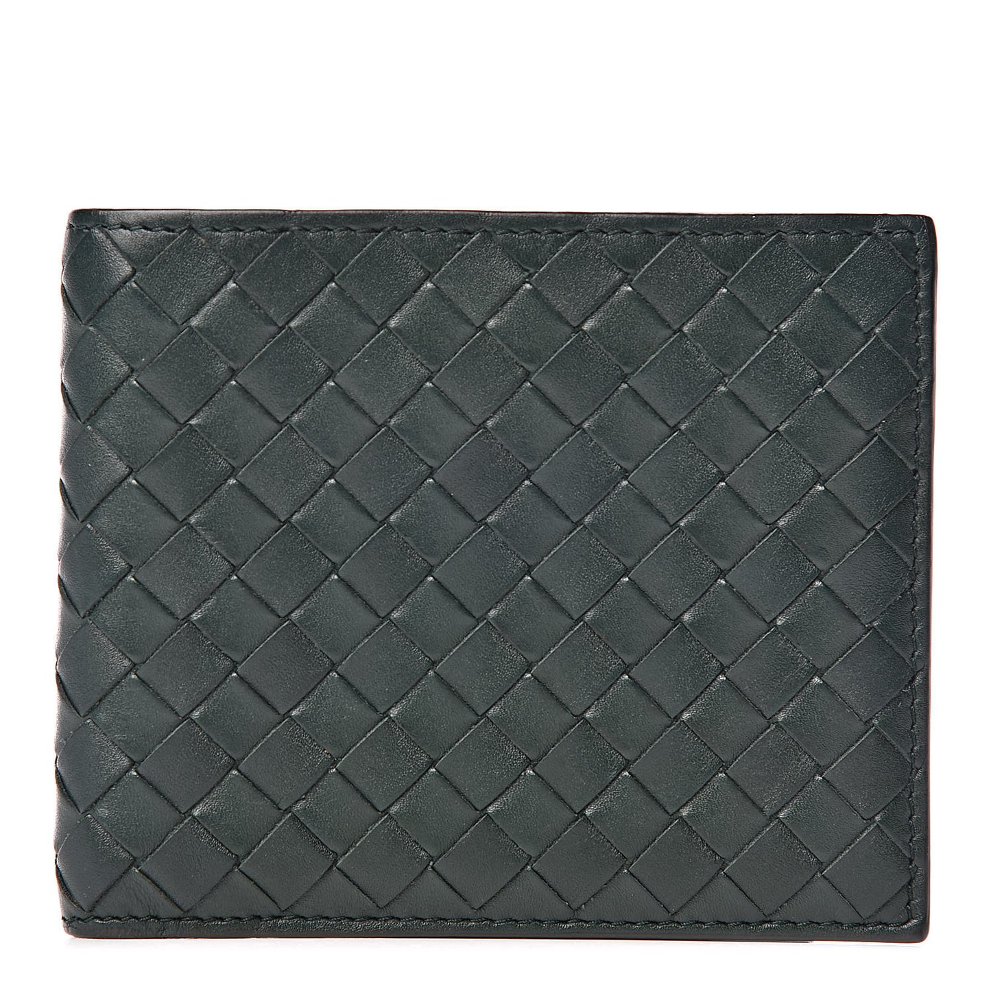 Nappa Intrecciato Bi-Fold Wallet Thyme