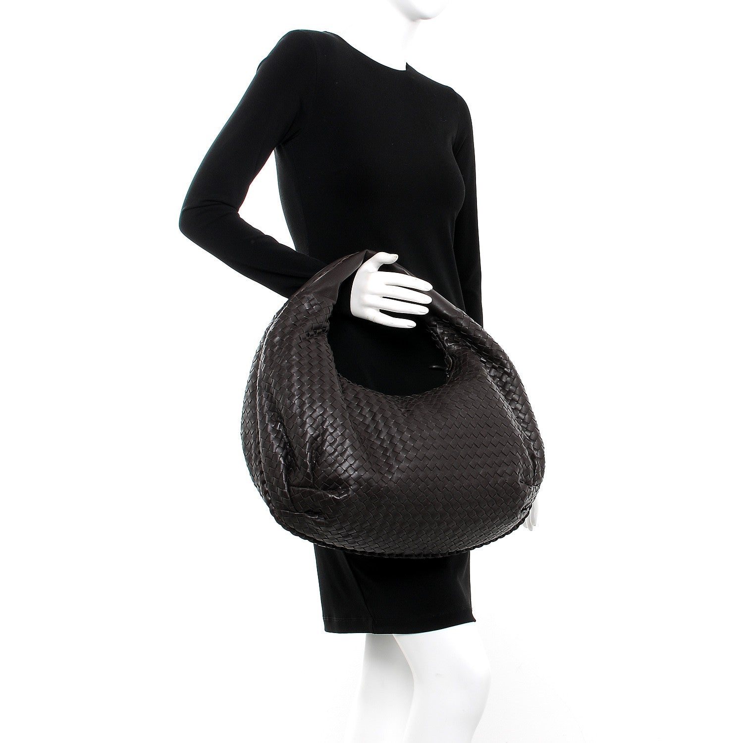 Bottega Veneta Nappa Intrecciato Large Belly Veneta Hobo Ebano 2 of 8