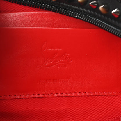 Christian Louboutin Calfskin Spikes Mens Blaster Toiletry Bag Black 7 of 8