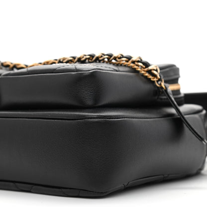 Chanel Calfskin Quilted Small Camera Case Black 10 of 10