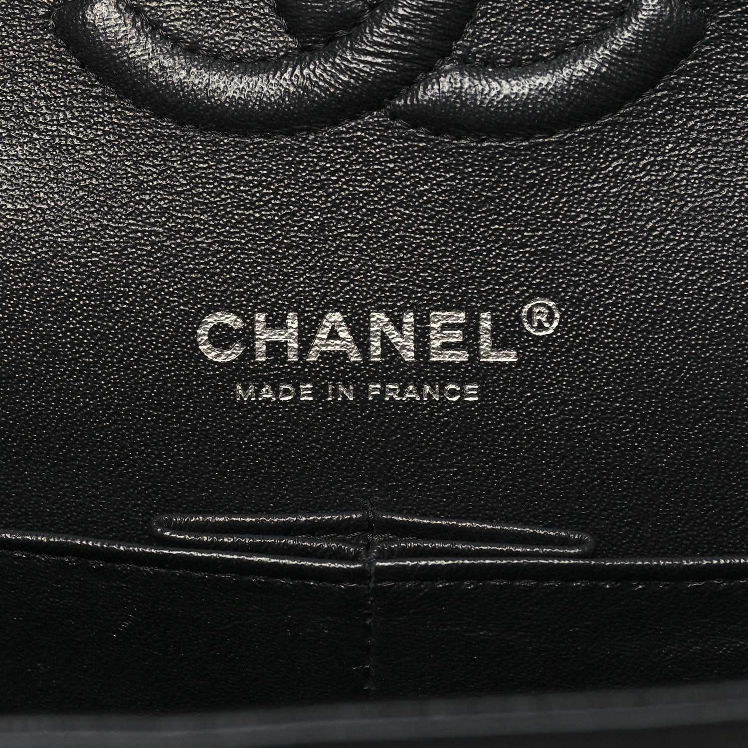Chanel Patent Calfskin Quilted Bi-Color Medium Double Flap Navy Blue Black 6 of 11