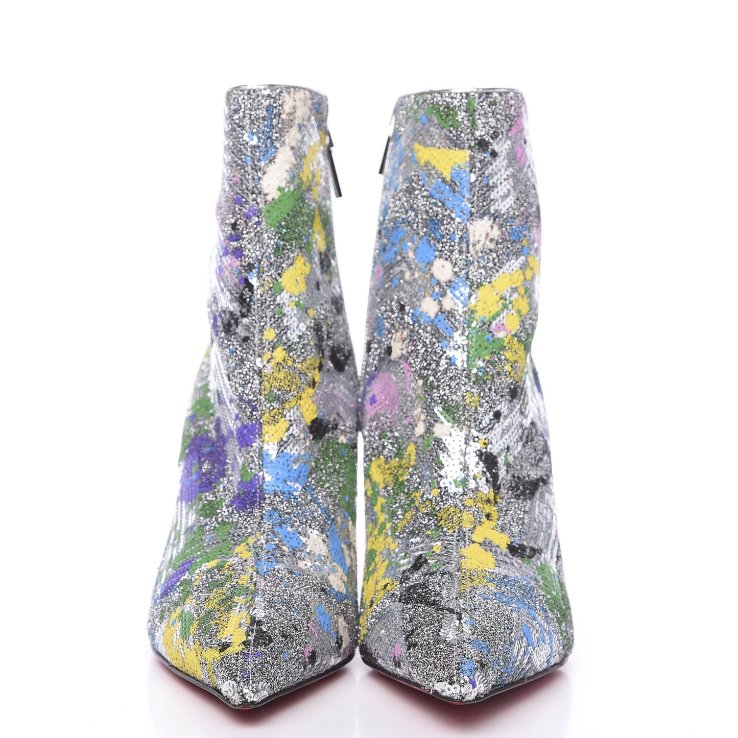 Paillette Splash So Kate Booty 85 Ankle Boots 37.5 Silver Multicolor