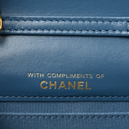 Chanel Denim Quilted Flap Mini Crossbody Blue 6 of 9