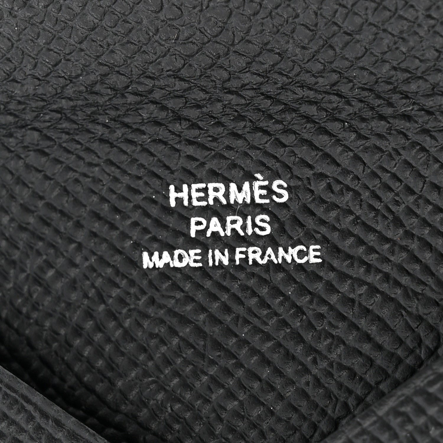 Hermes Epsom Calvi Card Case Black 6 of 8