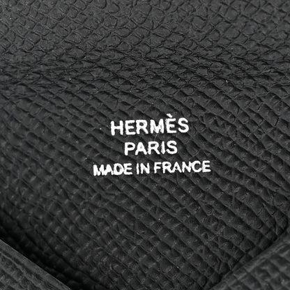 Hermes Epsom Calvi Card Case Black 6 of 8