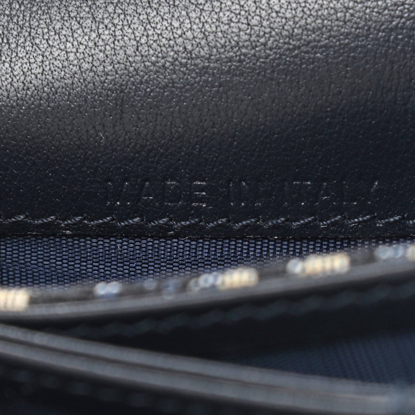 Oblique Saddle Card Holder Blue