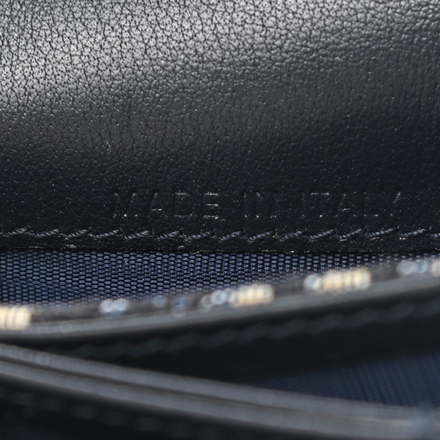 Christian Dior Oblique Saddle Card Holder Blue 7 of 9