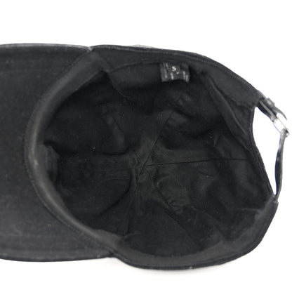 Prada Tessuto Wool Baseball Cap S Black 7 of 10