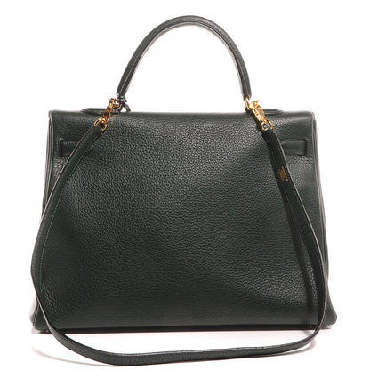 Hermes Togo Kelly Retourne 35 Vert Fonce 20 of 29