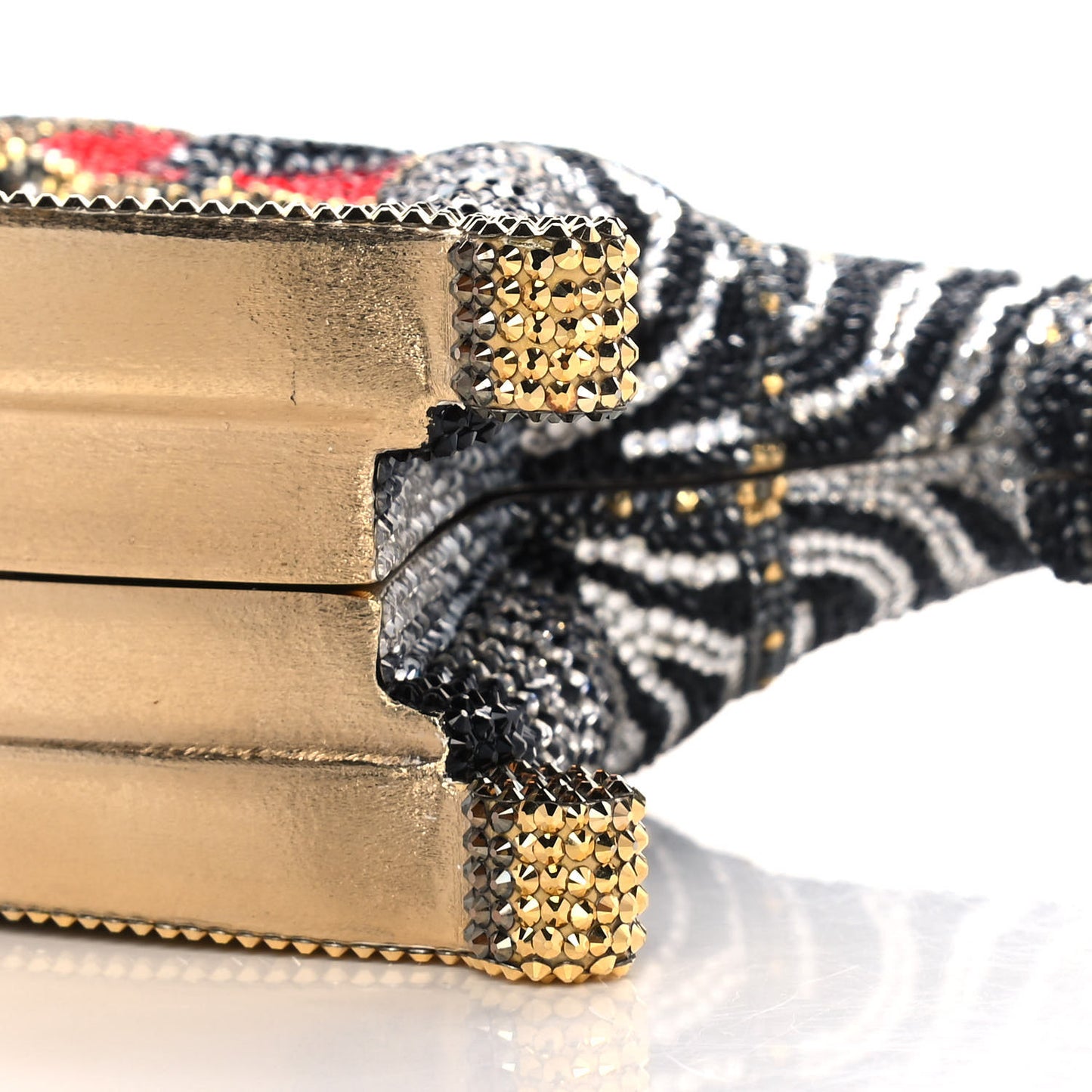Crystal Rocking Horse Toby Minaudiere Clutch Multicolor