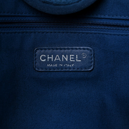 Chanel Canvas Medium Deauville Tote Blue 6 of 27