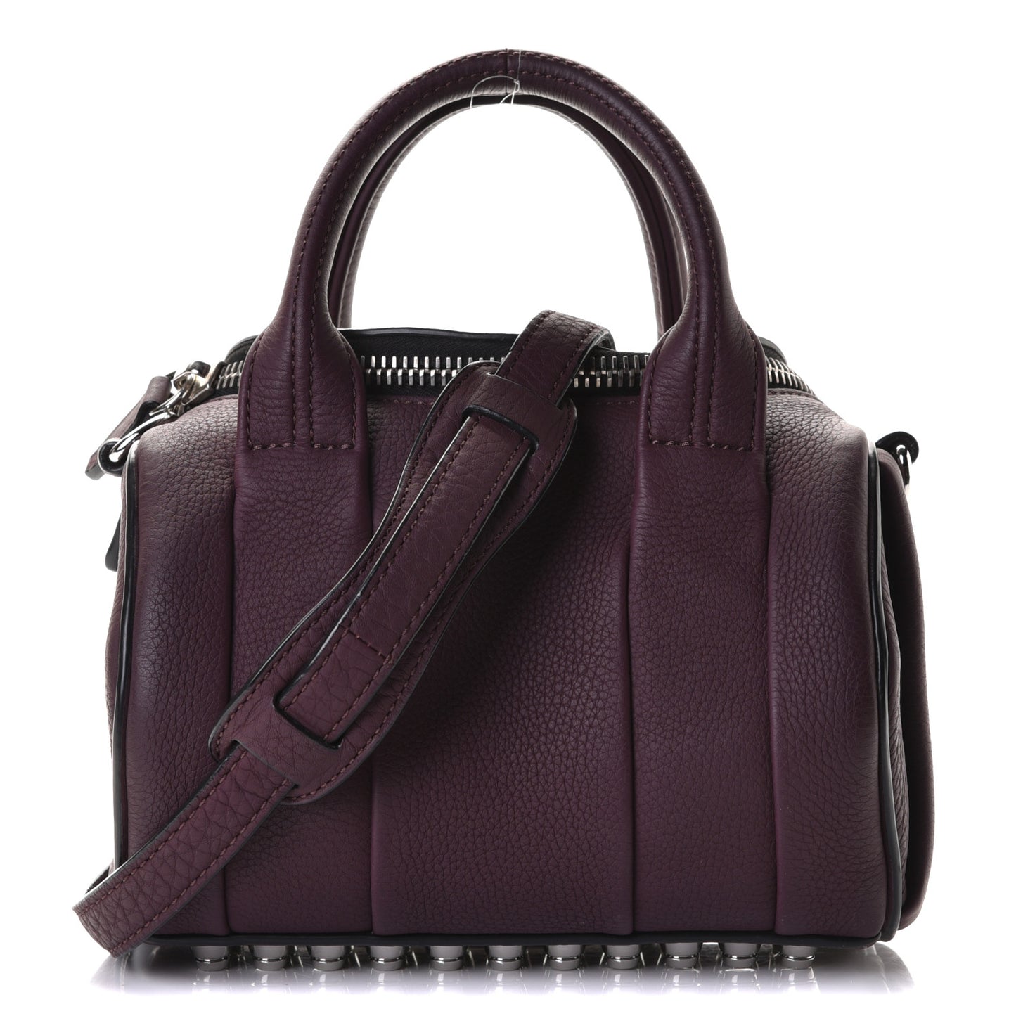 Pebbled Calfskin Mini Rockie Matte Oxblood