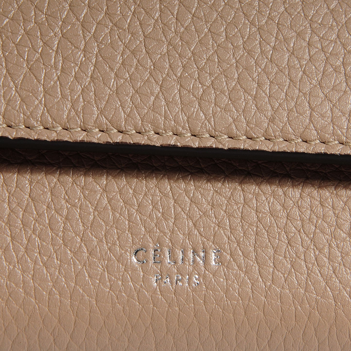 Calfskin Large Multifunction Flap Wallet Dune