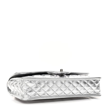 Chanel Vinyl Large Ice Cube Flap Silver 4 of 19