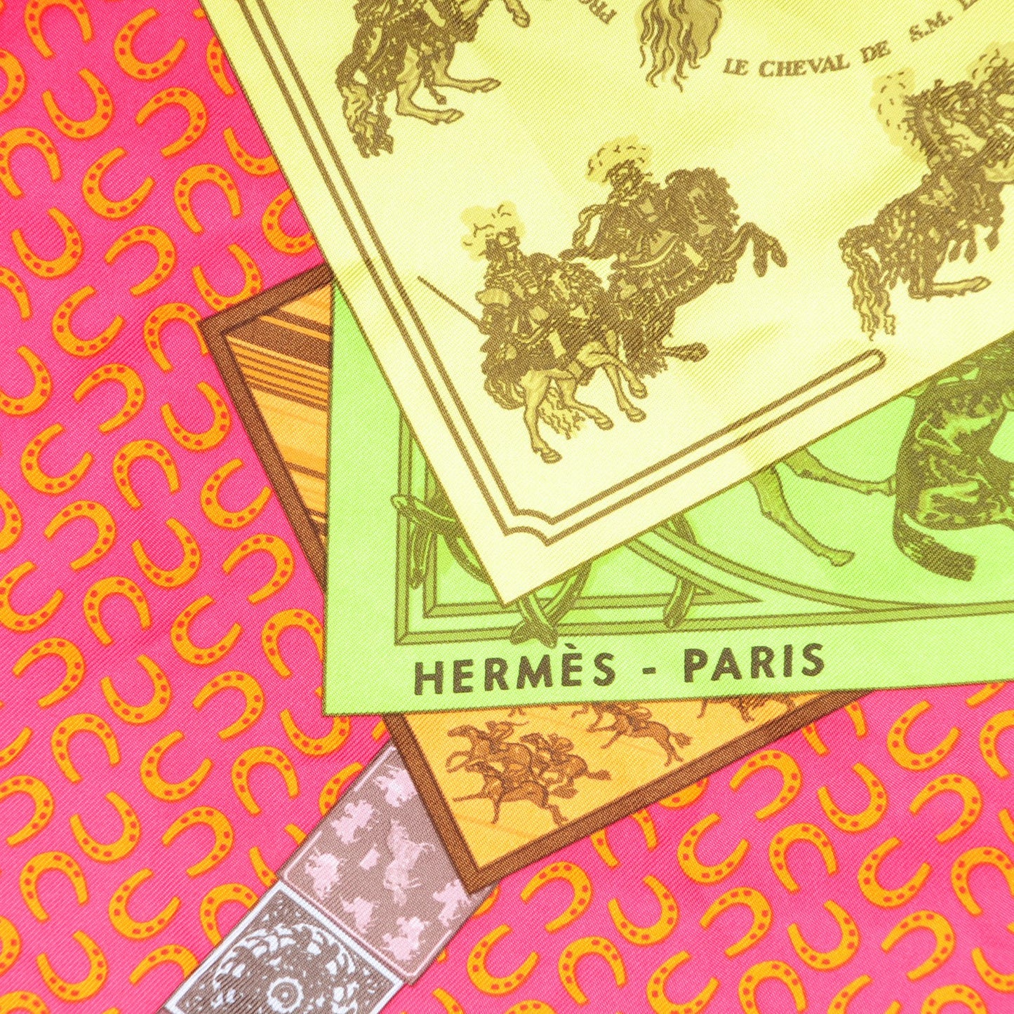 Silk A Cheval Sur Mon Carre Scarf 90