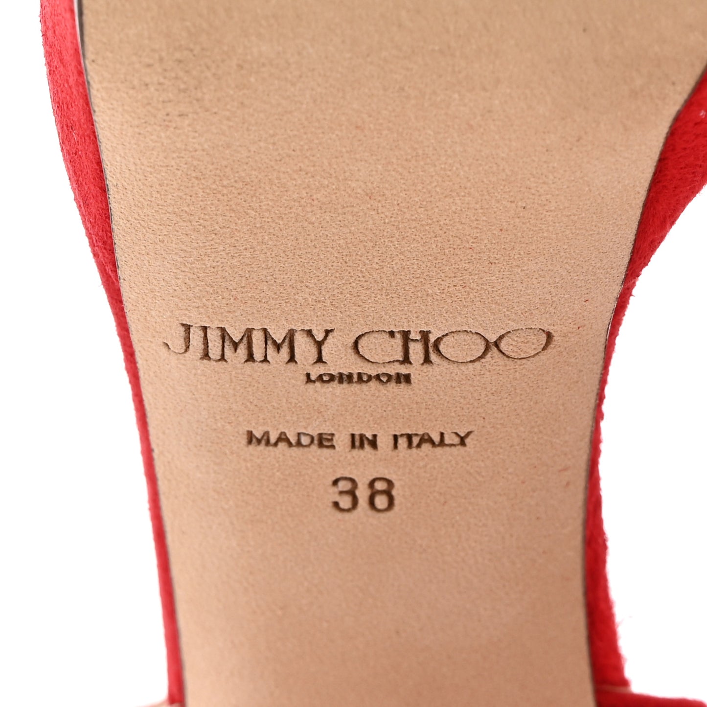 Soft Suede Kaytrin 120 Platform Sandals 38 Red