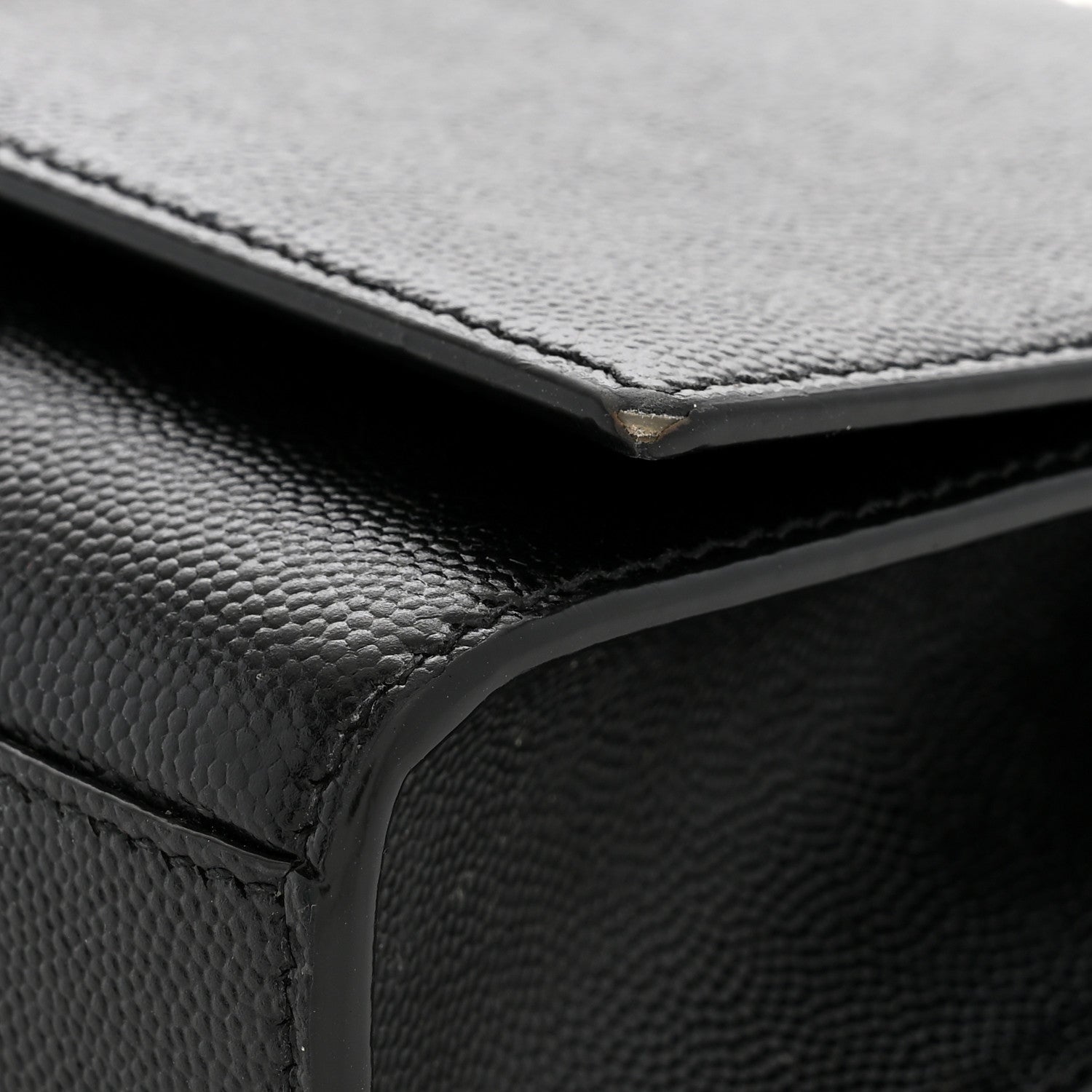 Saint Laurent Grain De Poudre Small Monogram Kate Satchel Black 13 of 14