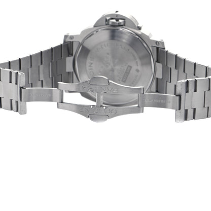 Panerai Stainless Steel 44mm Luminor GMT Automatic Watch Black PAM00297 5 of 7