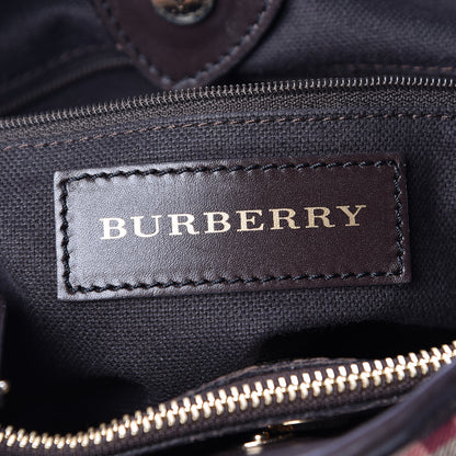 Burberry Haymarket Check Small Northfield Tote Chocolate 7 of 10