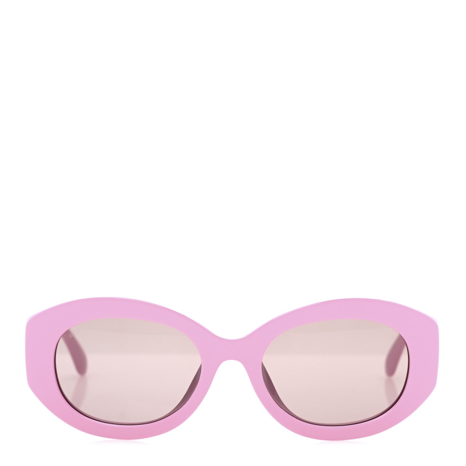 Chanel Acetate Nyon Oval CC Sunglasses 5528-A Pink 2 of 8