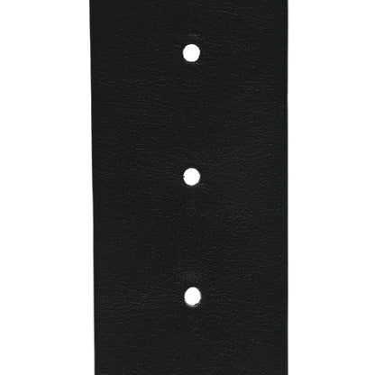 Valentino Garavani Glossy Calfskin Monochrome VLogo Belt 75 30 Black 4 of 5