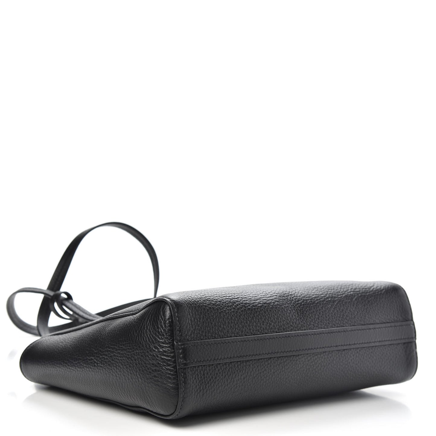 Vitello Daino Shopping Tote Black