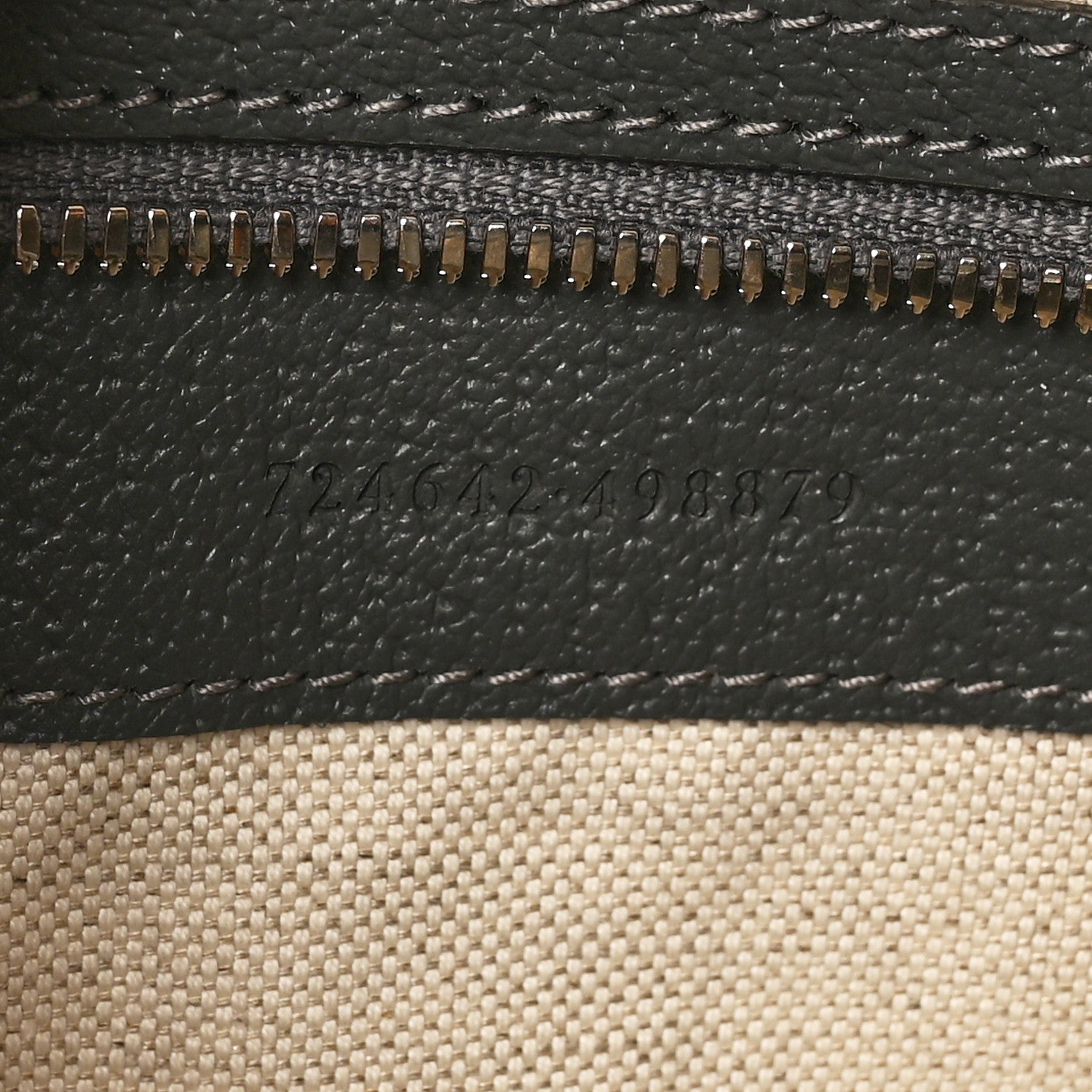 Gucci GG Supreme Monogram Textured Dollar Calfskin Medium Savoy Duffle Bag Grey Black Graphite Grey 5 of 11