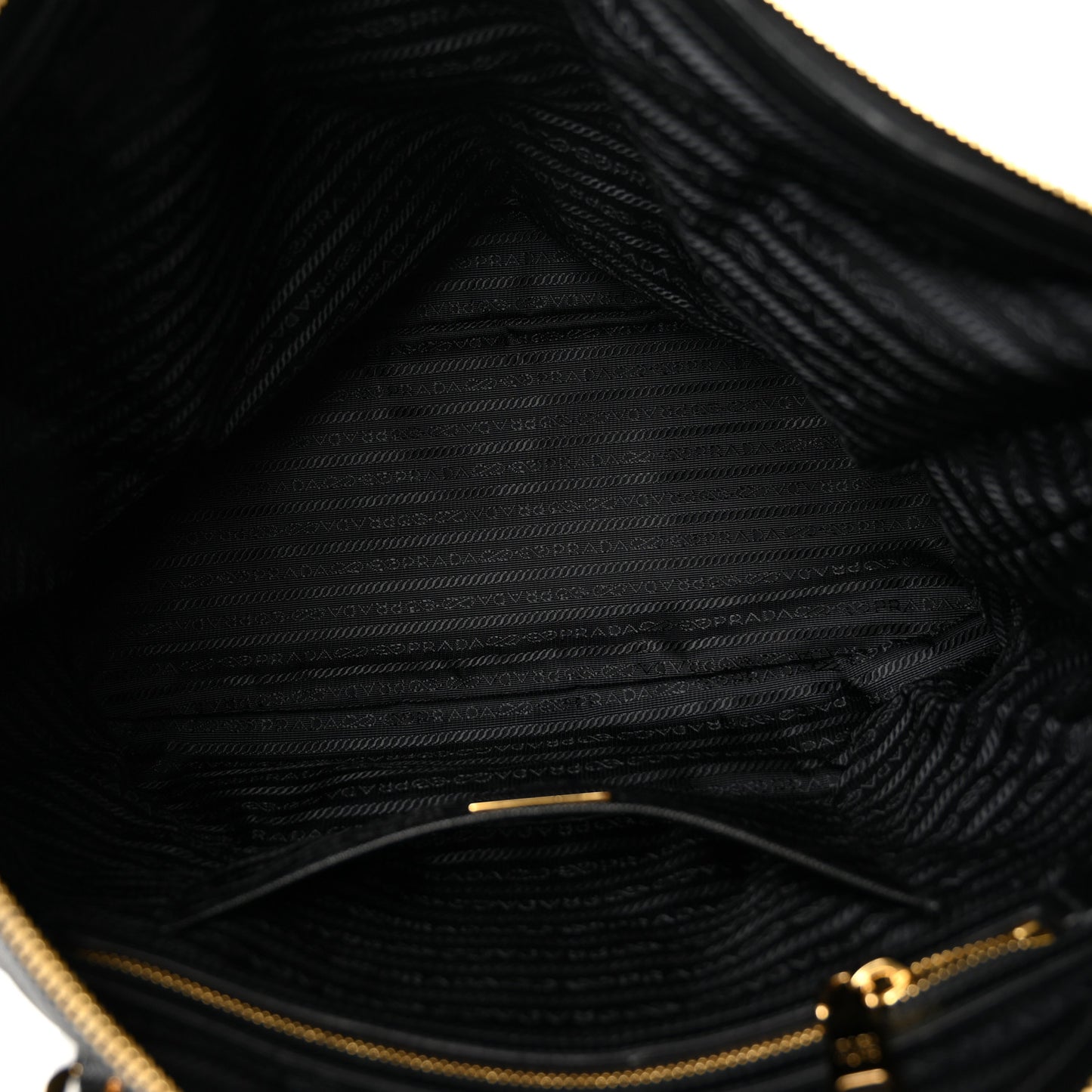 Tessuto Nylon Saffiano Tote Black