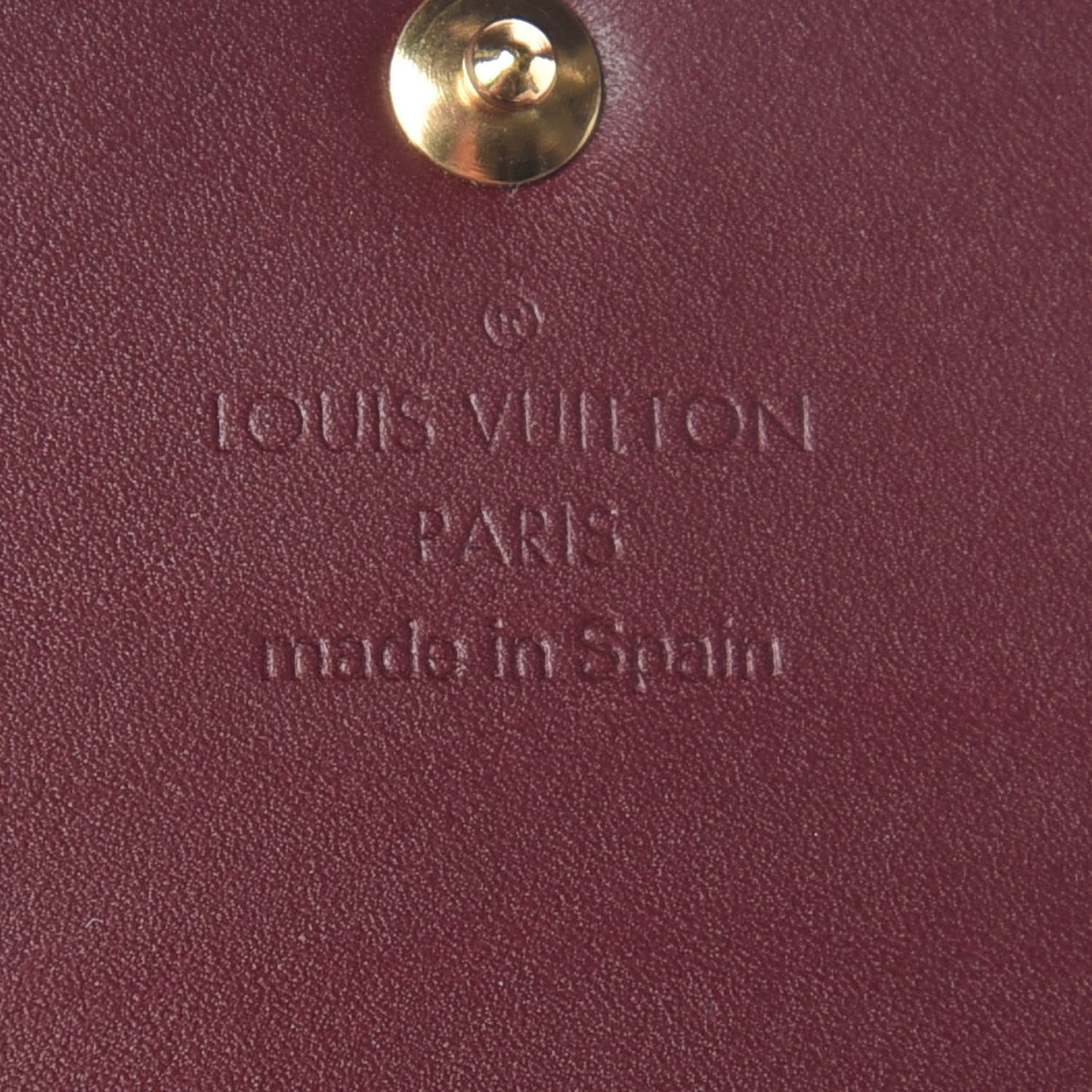 Vernis Business Card Holder Rouge Fauviste