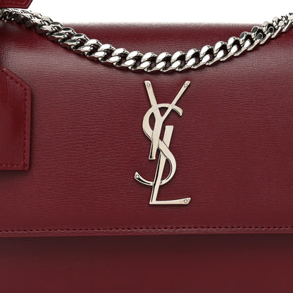 Saint Laurent Calfskin Medium Monogram Sunset Pallisandre 9 of 11