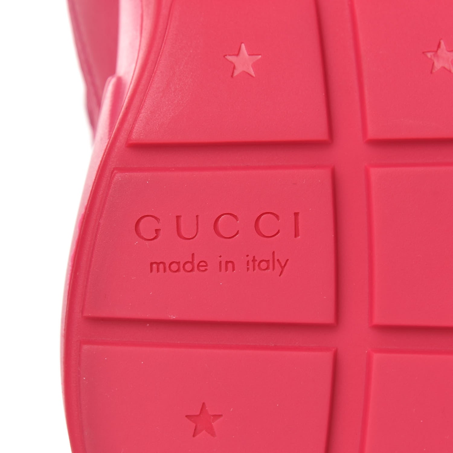 Gucci Calfskin Logo Mens Rhyton Sneakers 8.5 Box Pink 6 of 10
