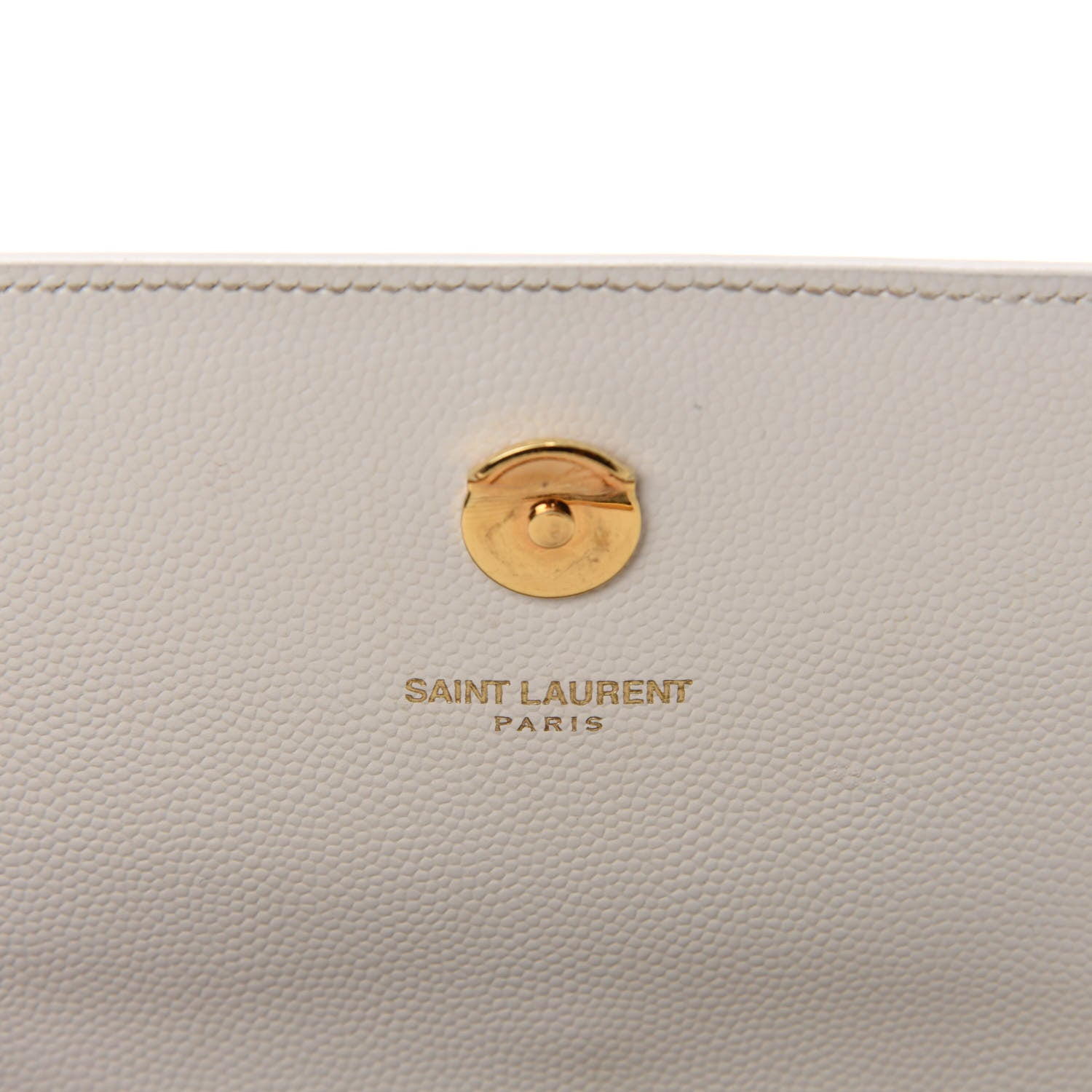 Saint Laurent Grain De Poudre Small Monogram Kate Satchel Optical White 10 of 11